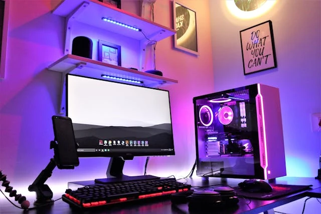 Gaming-PC mit RGB-Beleuchtung
